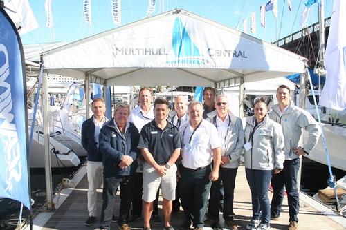 Multihull Central Team plus representatives from Seawind, Corsair, Outremer and Aquila. © Multihull Central